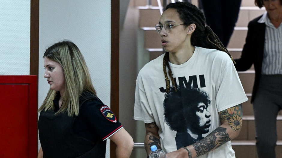 Brittney Griner w sądzie, 1.07.2022 r.