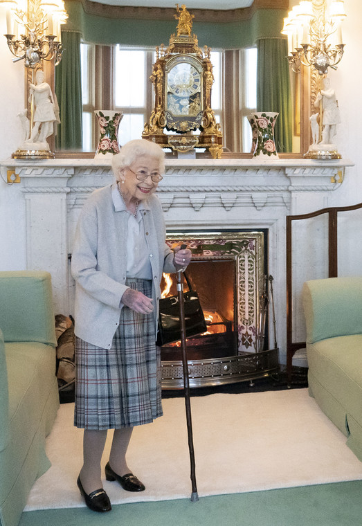 Królowa Elżbieta II w zamku Balmoral 6 września 2022 r.