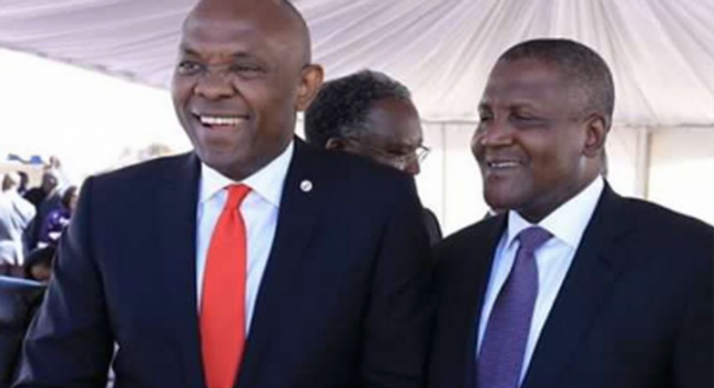 Nigeria’s Aliko Dangote and Tony Elumelu 