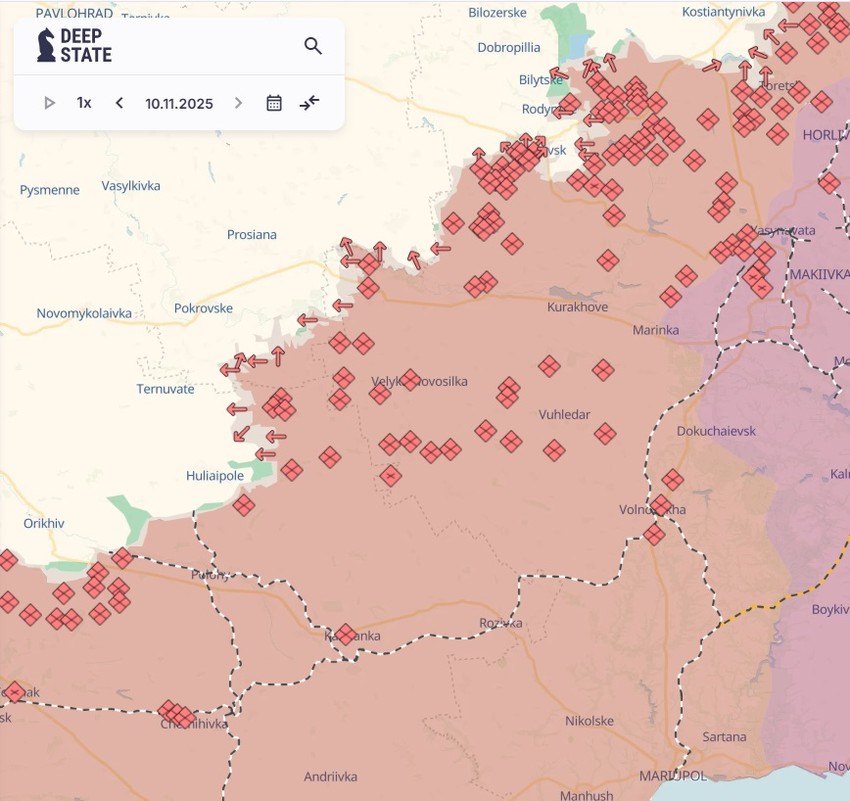 Guljajpole na mapi DipStejta
