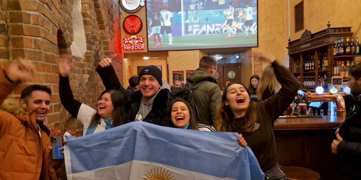 Argentyńscy kibice świętowali w centrum miasta