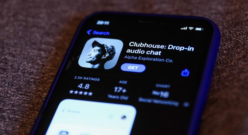The Clubhouse app.

