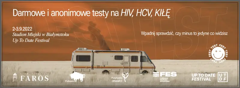 Darmowe testy na HIV, HCV i kile na festiwalu Up to Date