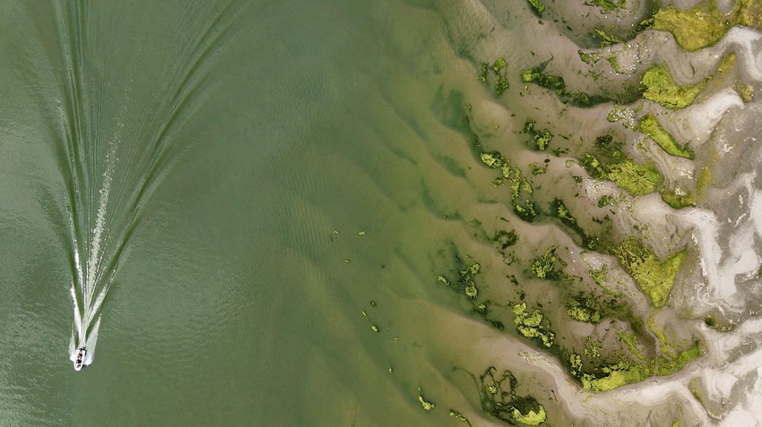 Zbog niskog vodostaja Dunava, u Mađarskoj, Srbiji i Rumuniji iznikli su peščani sprudovi koji značajno otežavaju plovidbu | Foto: Inquam Photos/Ovidiu Micsik via REUTERS
