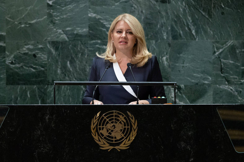 Pani prezydent Zuzana Caputova podczas sesji Zgromadzenia Ogólnego ONZ