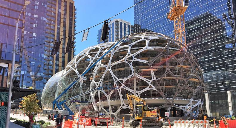 This is how construction looked when Business Insider's Matt Weinberger visited Seattle in August.