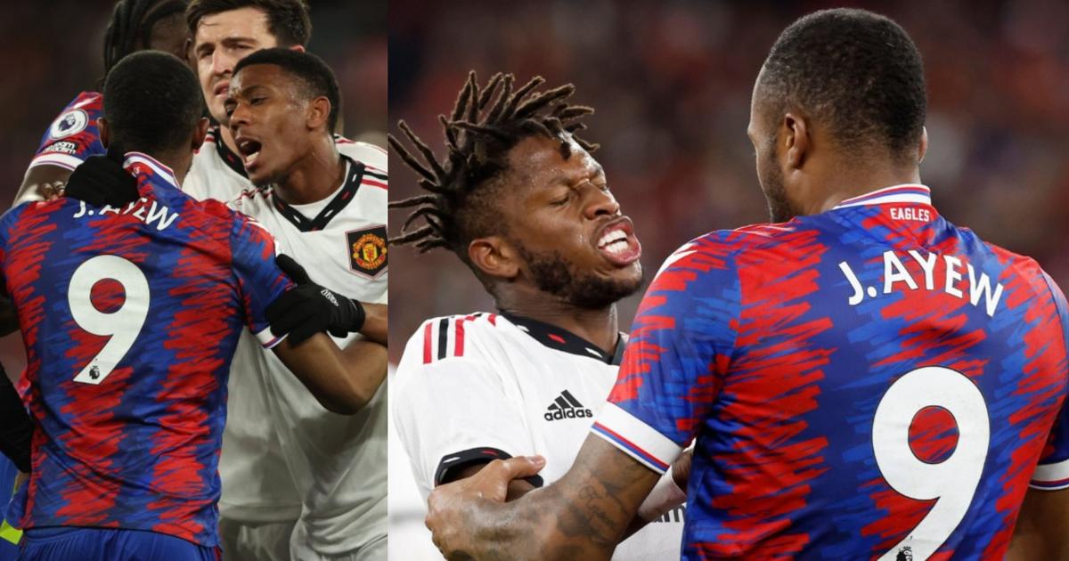 Fans react as Jordan Ayew clashes with Manchester United's Fred after bad  tackle | Pulse Ghana