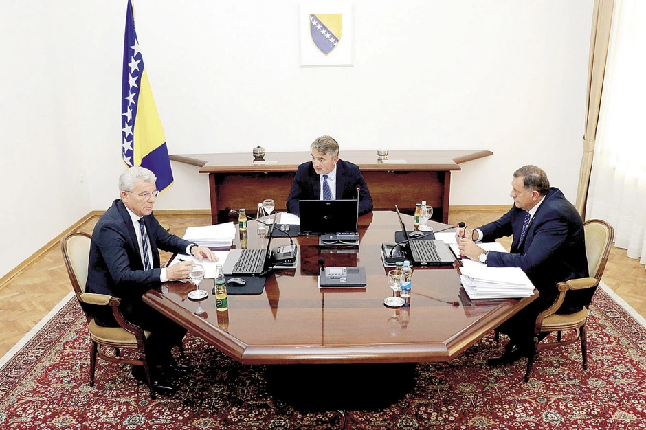 Šefik Džaferović, Željko Komšić i Milorad Dodik