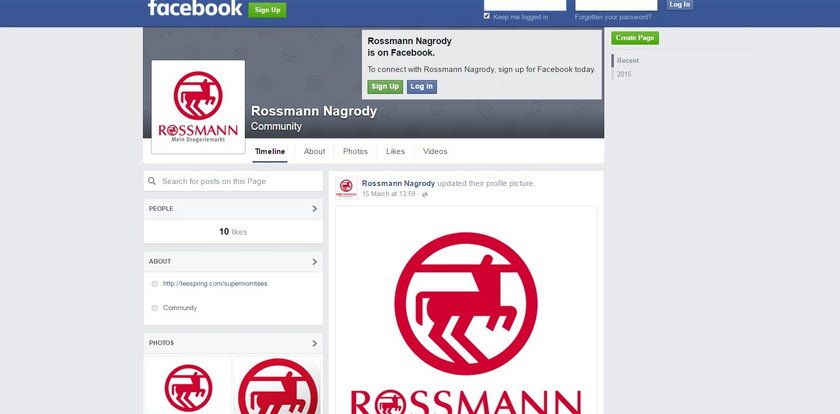 Rossmann ostrzega przed konkursami na Facebooku