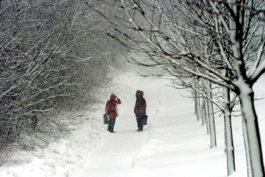 GERMANY-WEATHER-SNOW