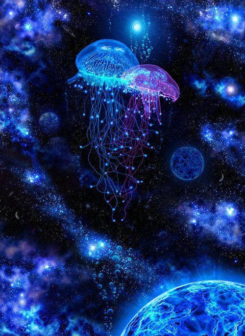 The ocean is home to bioluminescent creatures [Pinterest]