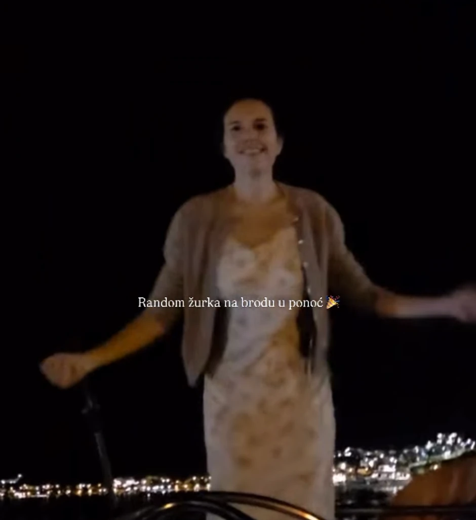 Anica Lazić na brodu