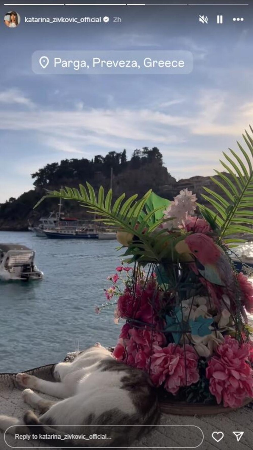 Katarina Živković uživa na moru