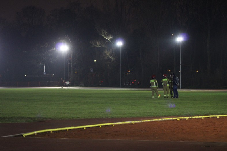 Stadion lekkoatletyczny, gdzie pierwotnie miał wylądować Mi-8