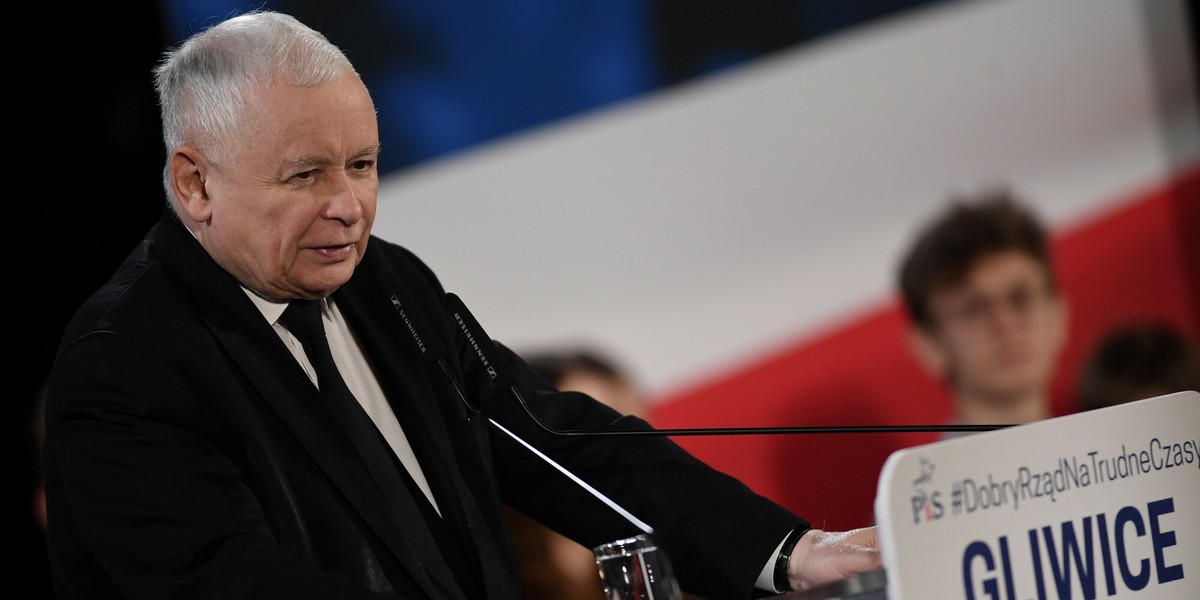 Jarosław Kaczyński w Gliwicach