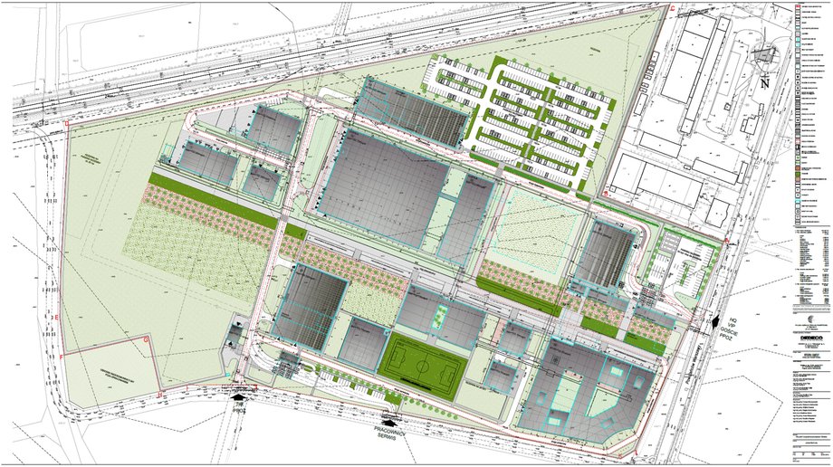 Plan nowego kampusu PAŻP w Regułach