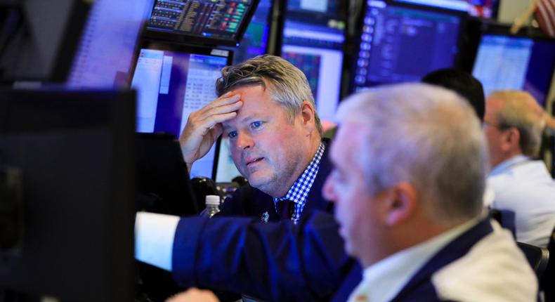 Stock trader worried