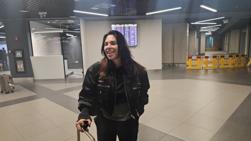 Kaja Ostojić na aerodromu