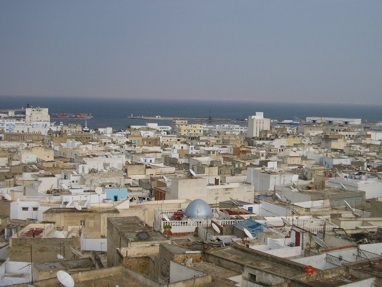 Panorama Sousse - widok z domu bogatego Tunezyjczyka 