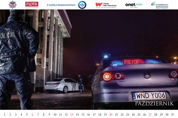 Kalendarz polskiej policji na 2013 rok