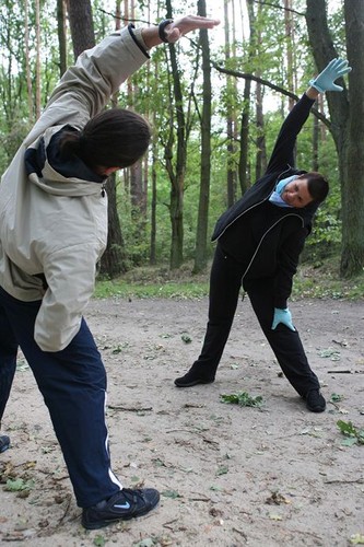 ODCHUDZANIEwarszawa 06 09 2006fot tomasz ozdoban/z trening krzysztof stachurskitrenerewa rybitwa