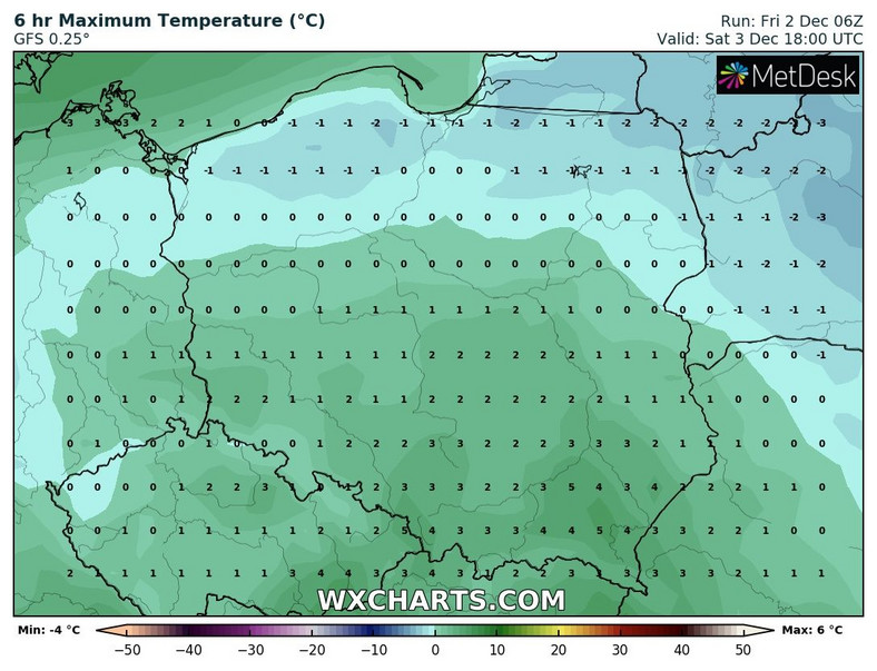 Temperatura od południa zacznie rosnąć