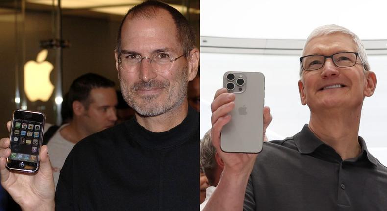 Apple founder Steve Jobs was against big phones when he led the company. Jon Furniss/Justin Sullivan/Getty