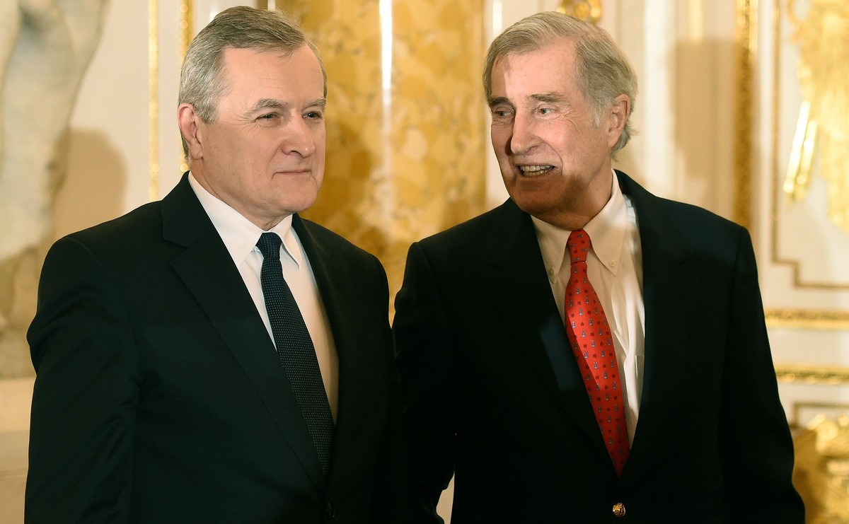 Minister kultury Piotr Gliński i Adam Karol Czartoryski
