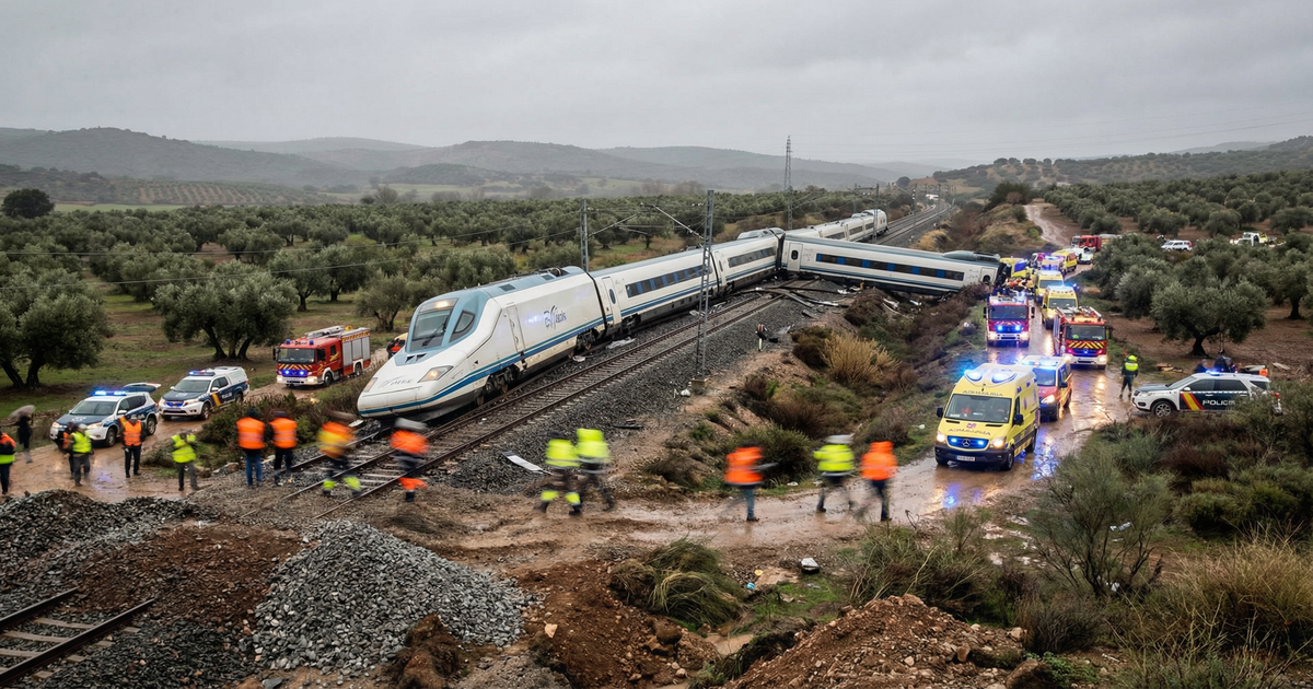 39 muertos en el descarrilamiento de Córdoba: Sánchez cancela Davos