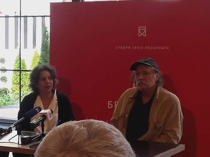 Rade Šerbedžija sa suprugom rediteljkom Lenkom Udovički 