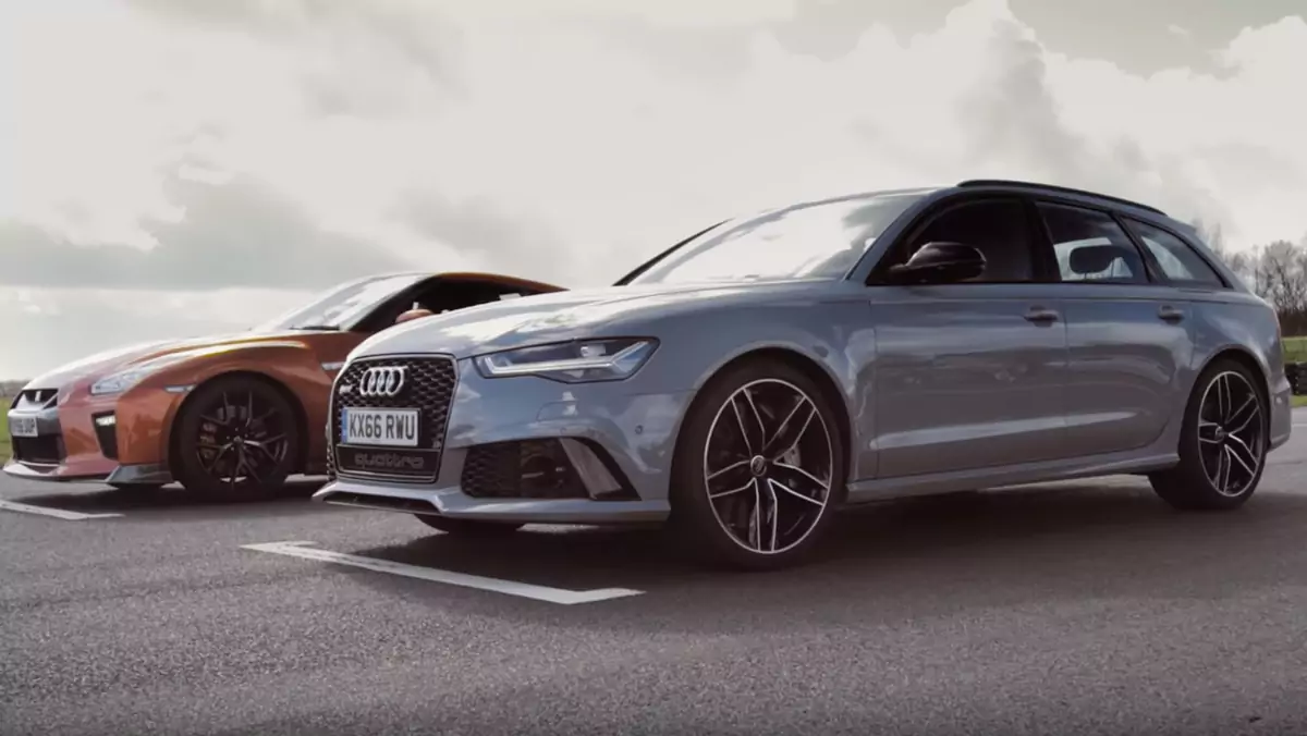 Drag Race: Audi RS 6 vs Nissan GT-R