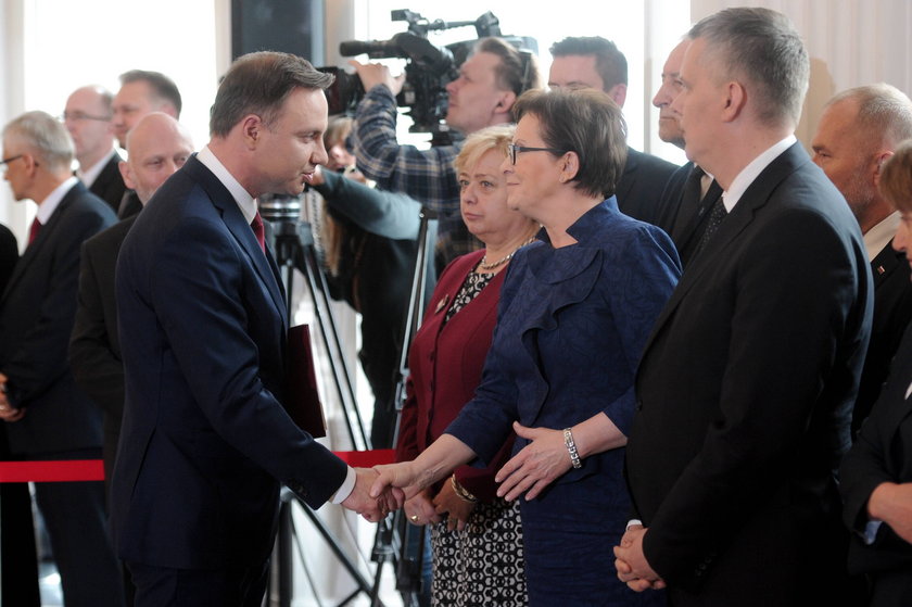 Andrzej Duda i Ewa Kopacz