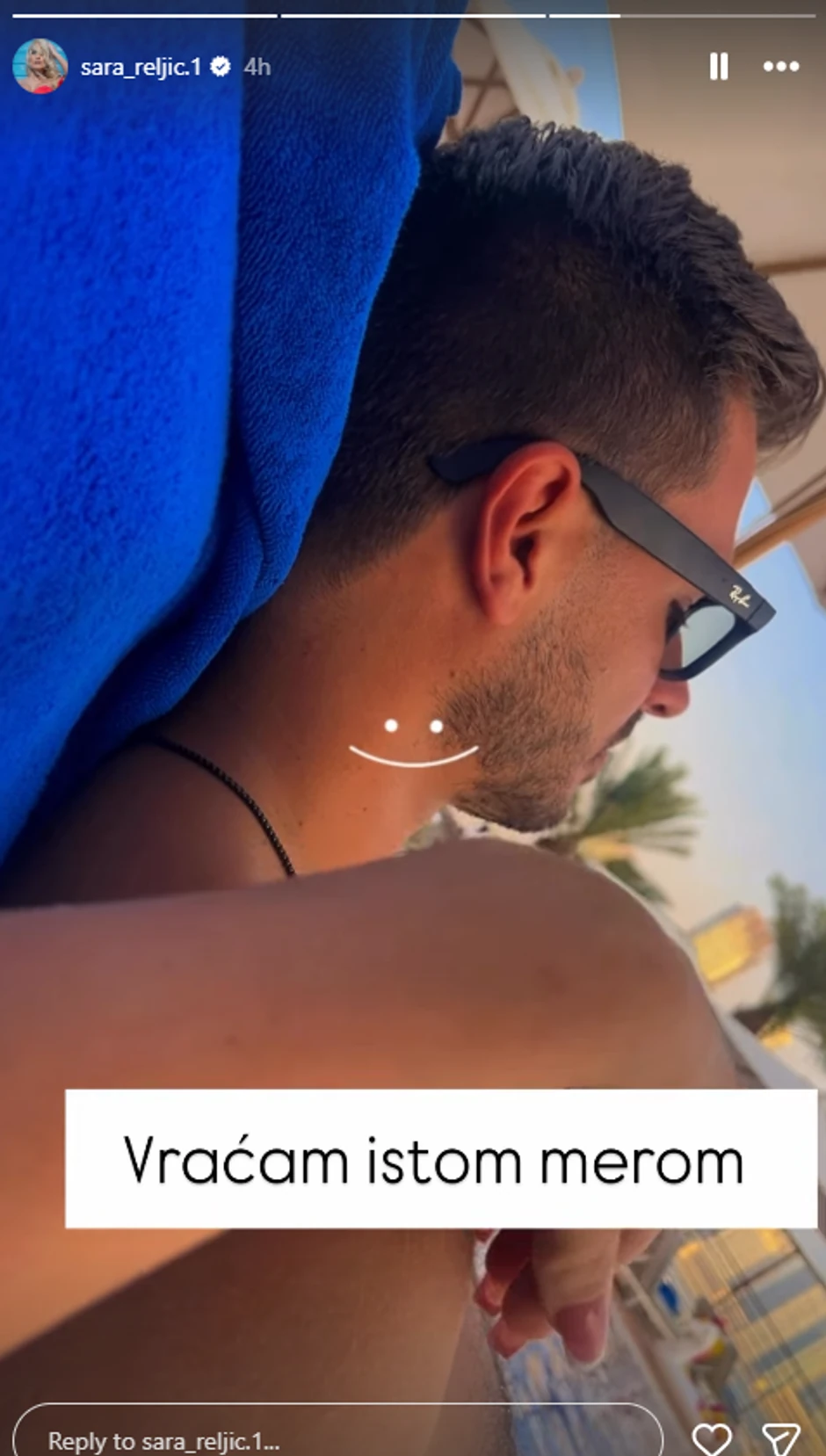 Sara Reljić sa mužem