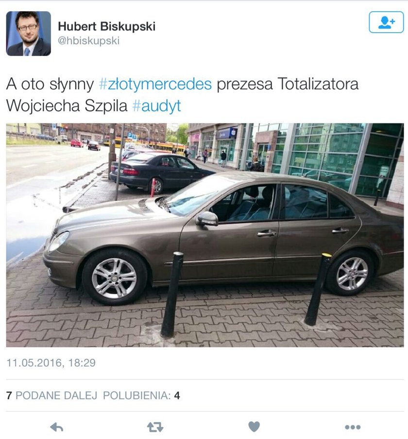 Złoty mercedes