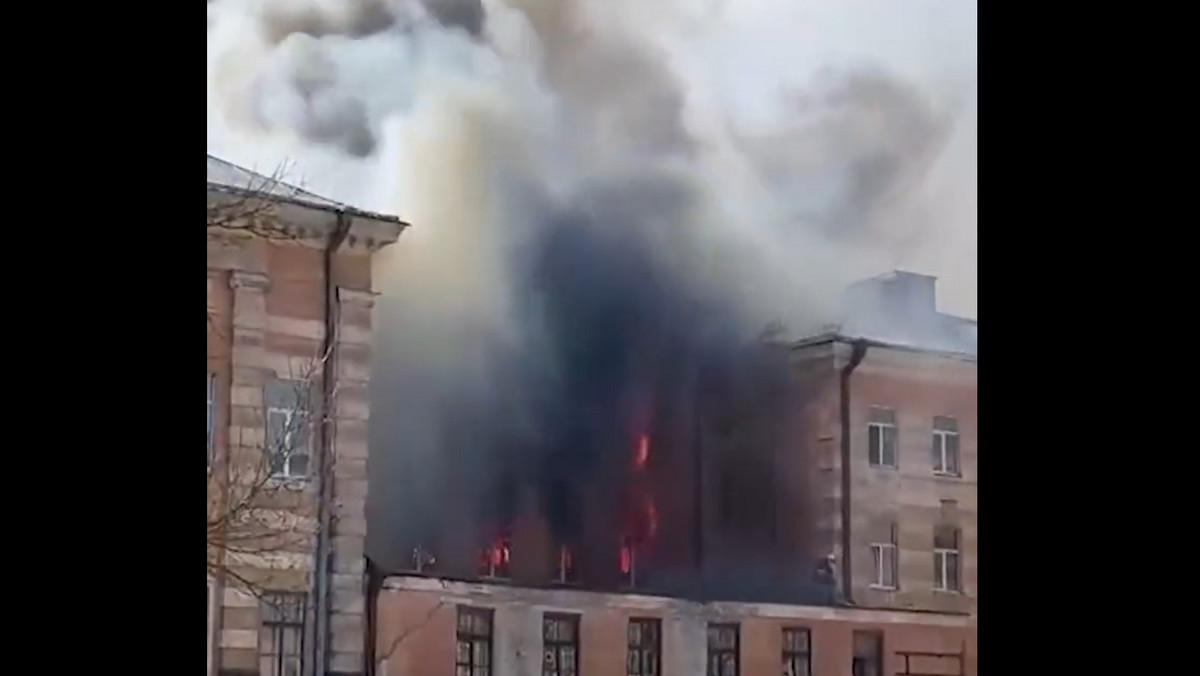 Pożar w rosyjskim wojskowym instytucie badawczym w Twerze