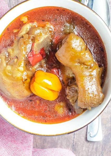 Cow hoof stew