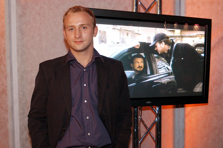 Borys Szyc na premierze komedii 'Vinci' – październik 2004 roku