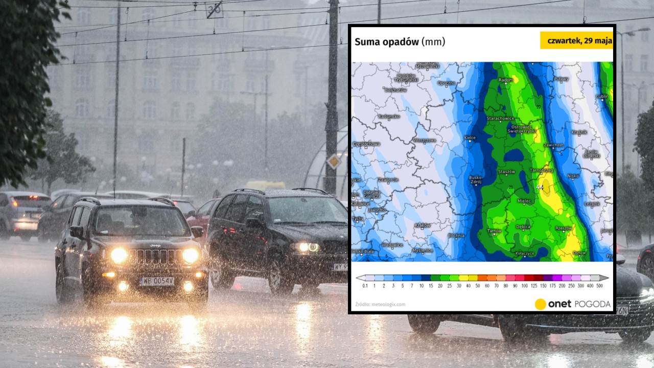 Ulewy i burze nad Polską. Spadło ponad 30 mm deszczu, a to nie koniec
