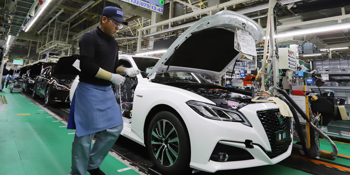 Toyota musiała wstrzymać produkcję na jeden dzień w zeszłym tygodniu.