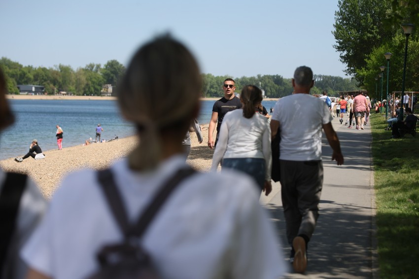 Ada Ciganlija, lepo vreme