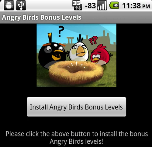 Dodatek do popularnej gierki, czy bomba zegarowa? Spreparowany bonus pack do Angry Birds robił co chciał z Androidem 2.1. Na szczęście w tym przypadku, była to demonstracja