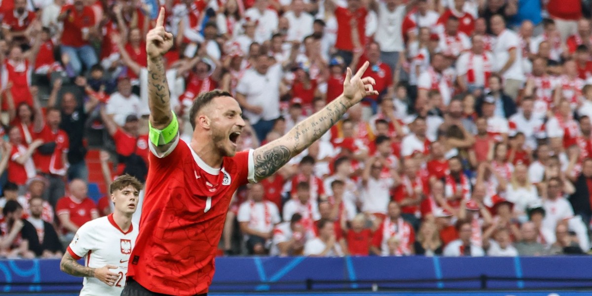 Marko Arnautović ustalił wynik meczu z Polską.