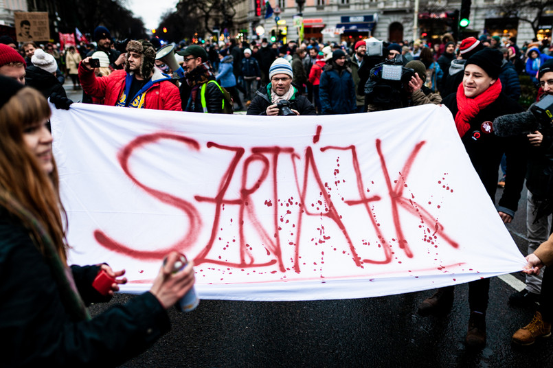 Protest na Węgrzech