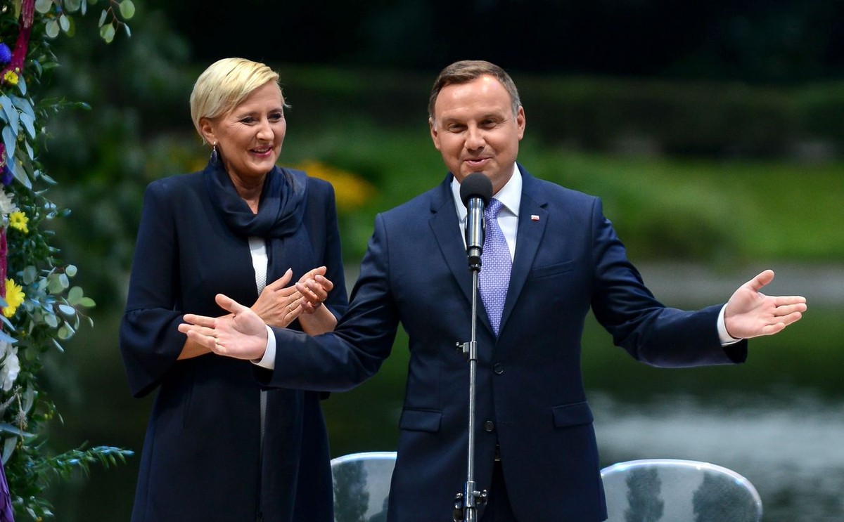 Prezydent Andrzej Duda z małżonką
