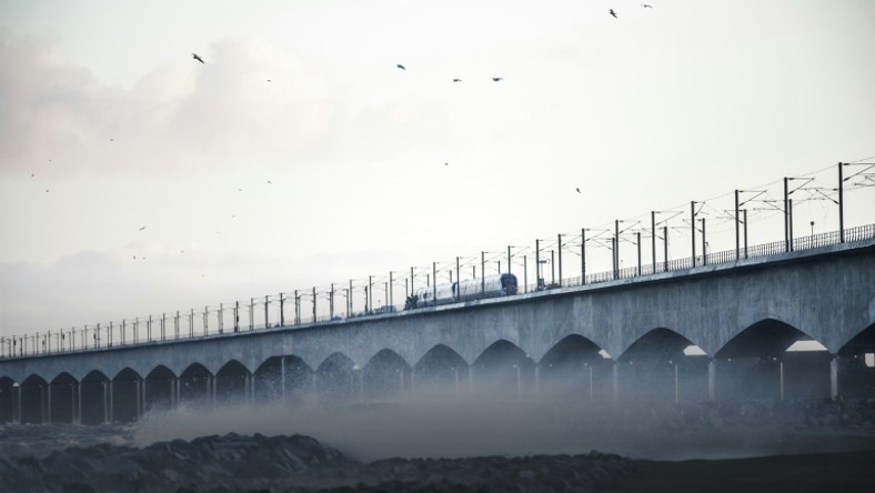 The accident occurred on the Great Belt Bridge connecting the islands of Zealand, where Copenhagen is located, and Funen