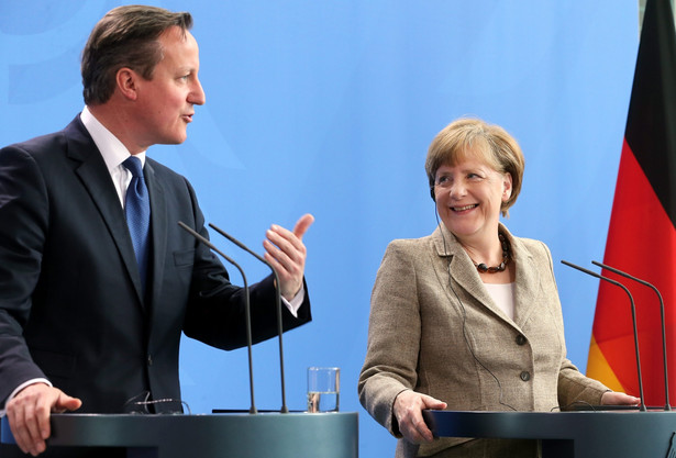 Spotkanie w Berlinie Davida Camerona z Angelą Merkel