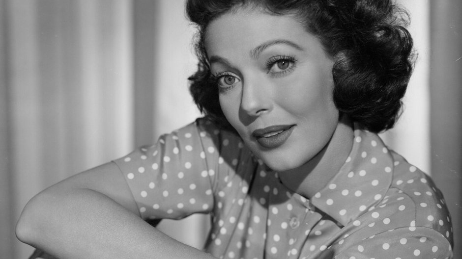 Loretta Young na planie filmu "Half Angel"