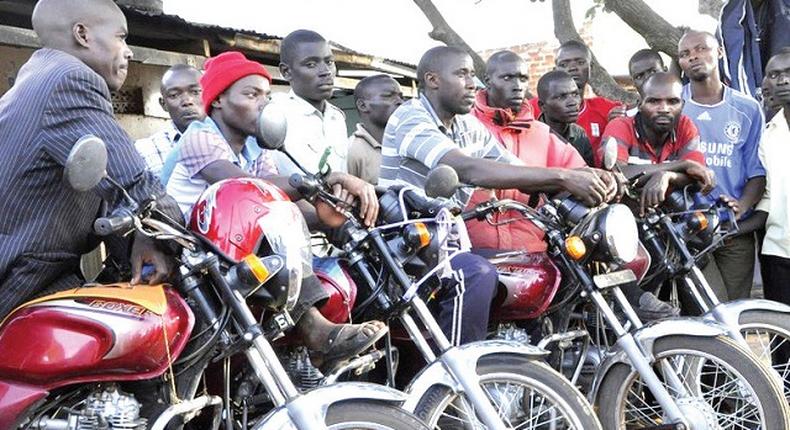 Boda boda riders in Kampala 