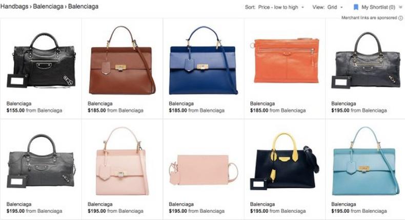 Balenciaga bags listed online for under $200!