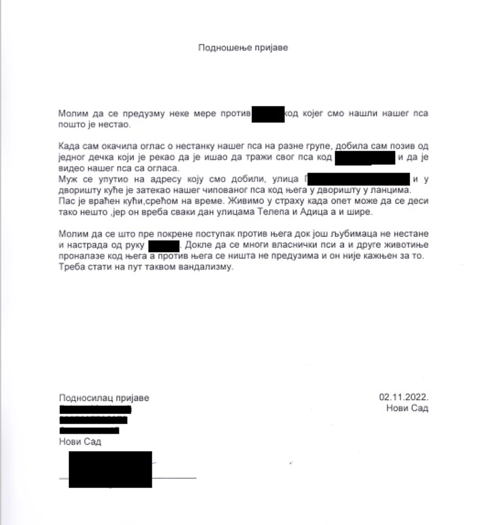 Prijava građana policiji